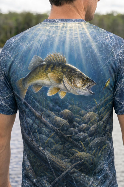 Pro Fishing Short Sleeve - Deep Water Walleye  - AOF23