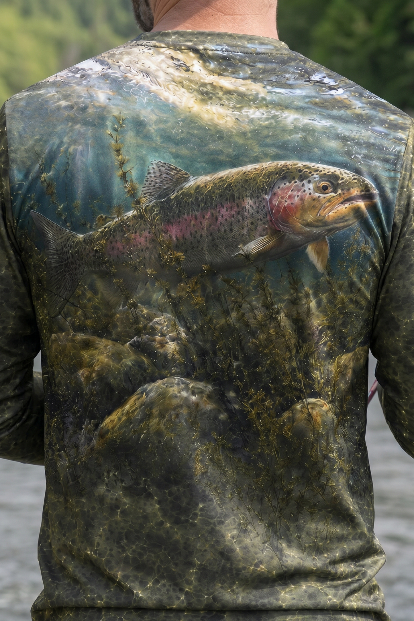 Performance Fishing Long Sleeve - Bottomland Rainbow Trout - TBT79