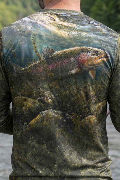 Performance Fishing Long Sleeve - Bottomland Rainbow Trout - TBT79