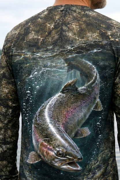 Performance Fishing Long Sleeve - Rapid Trout Timber - TBT106
