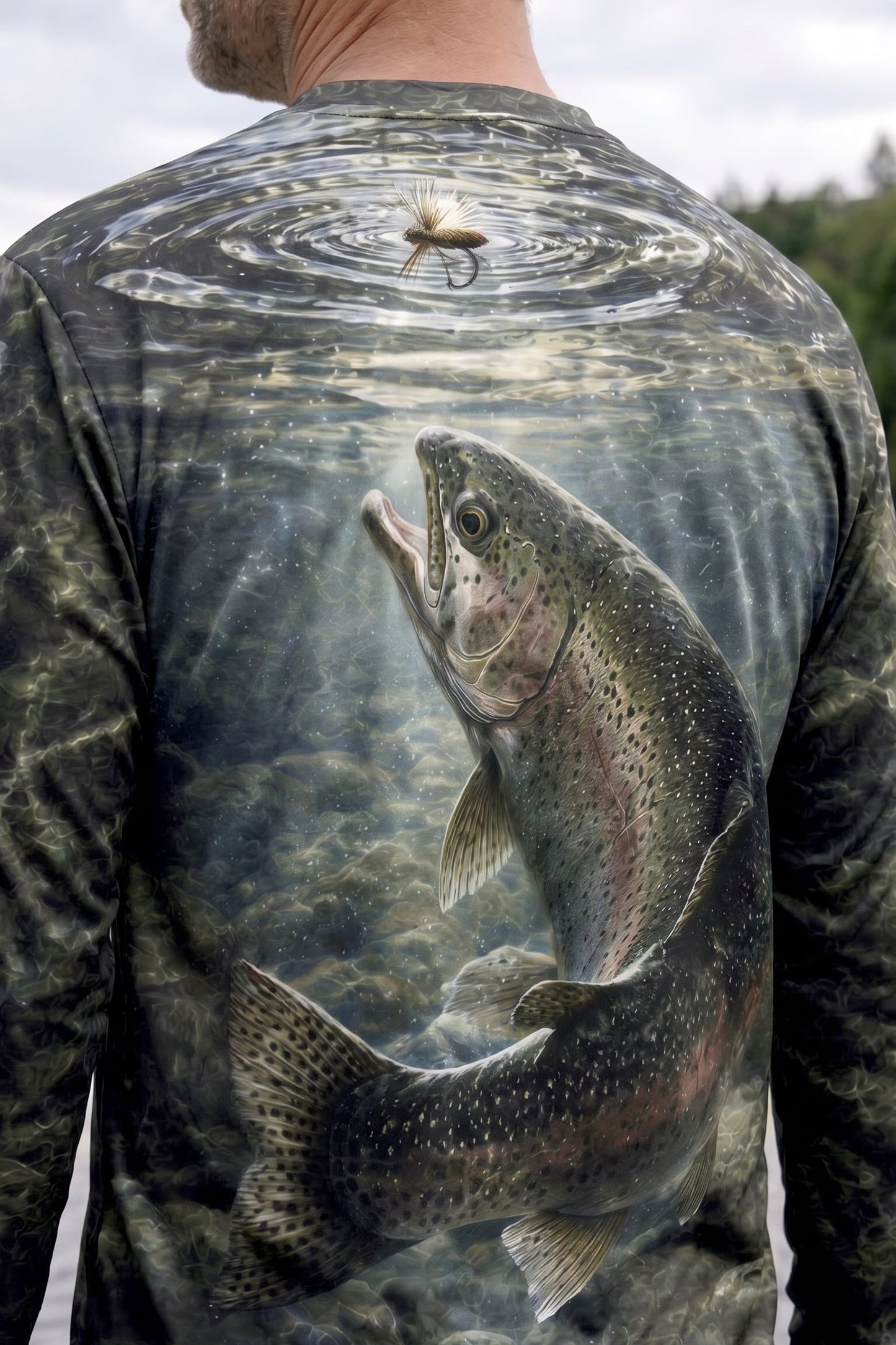 Performance Fishing Long Sleeve - River Trout Strike - TBT110