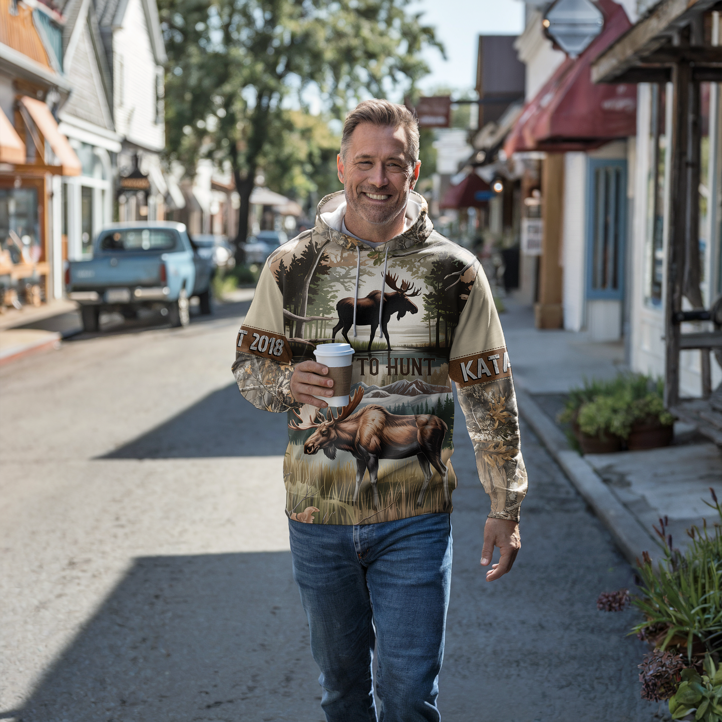 Bull Moose Wilderness Personalized Hoodie