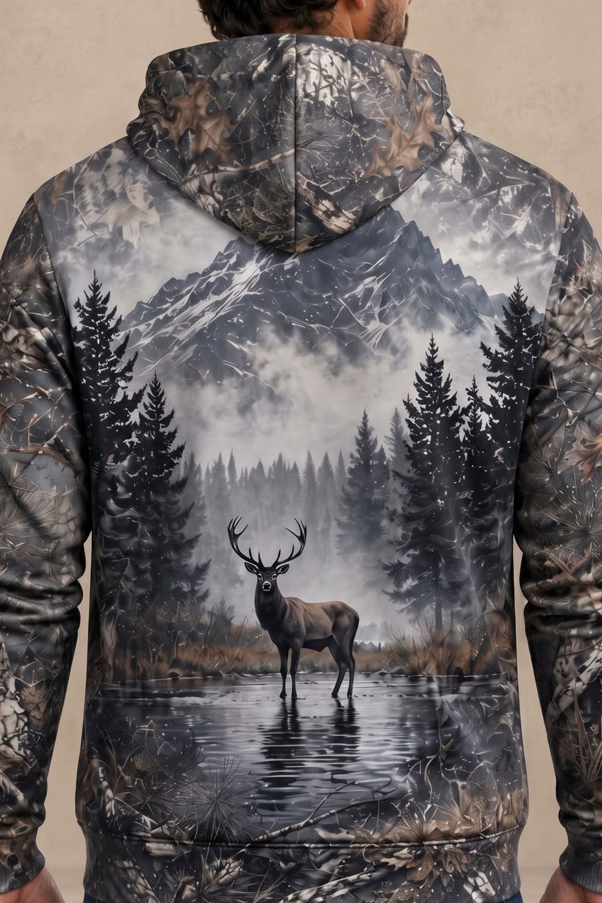 Performance Fleece-Lined Hoodie – Mistline Stag