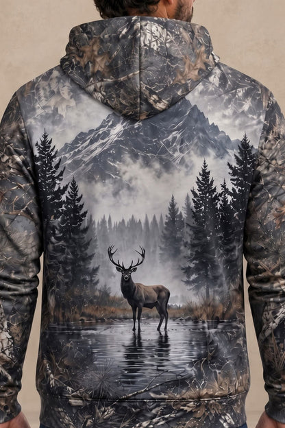 Performance Fleece-Lined Hoodie – Mistline Stag