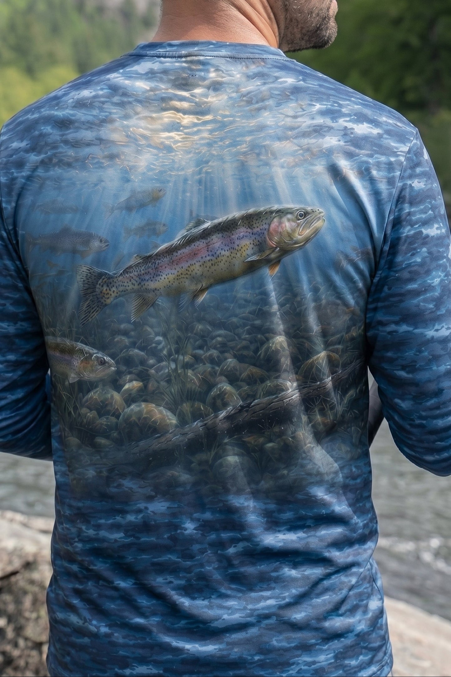 Performance Fishing Long Sleeve - Dusk River Rainbow - TBT81