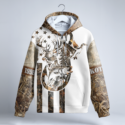 Cast & Blast Legend Personalized Zip Hoodie