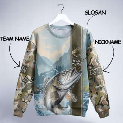 Walleye Warrior Personalized Unisex Sweatshirt