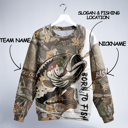 Bass Camo Warrior Personalized Unisex Sweatshirt