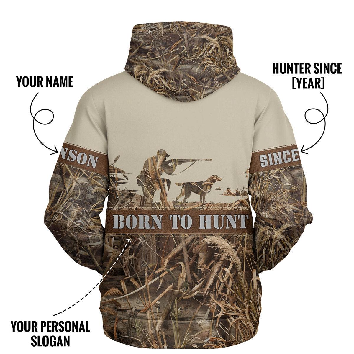 Custom Duck Hunting Camo Hoodie - Personalized for Hunters - The Deerly