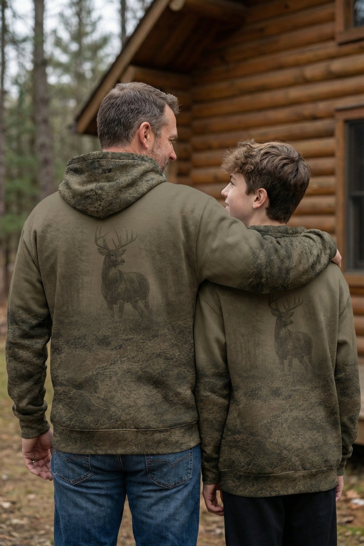 Hunter Fleece Hoodie - Wisconsin Mudland - WL45
