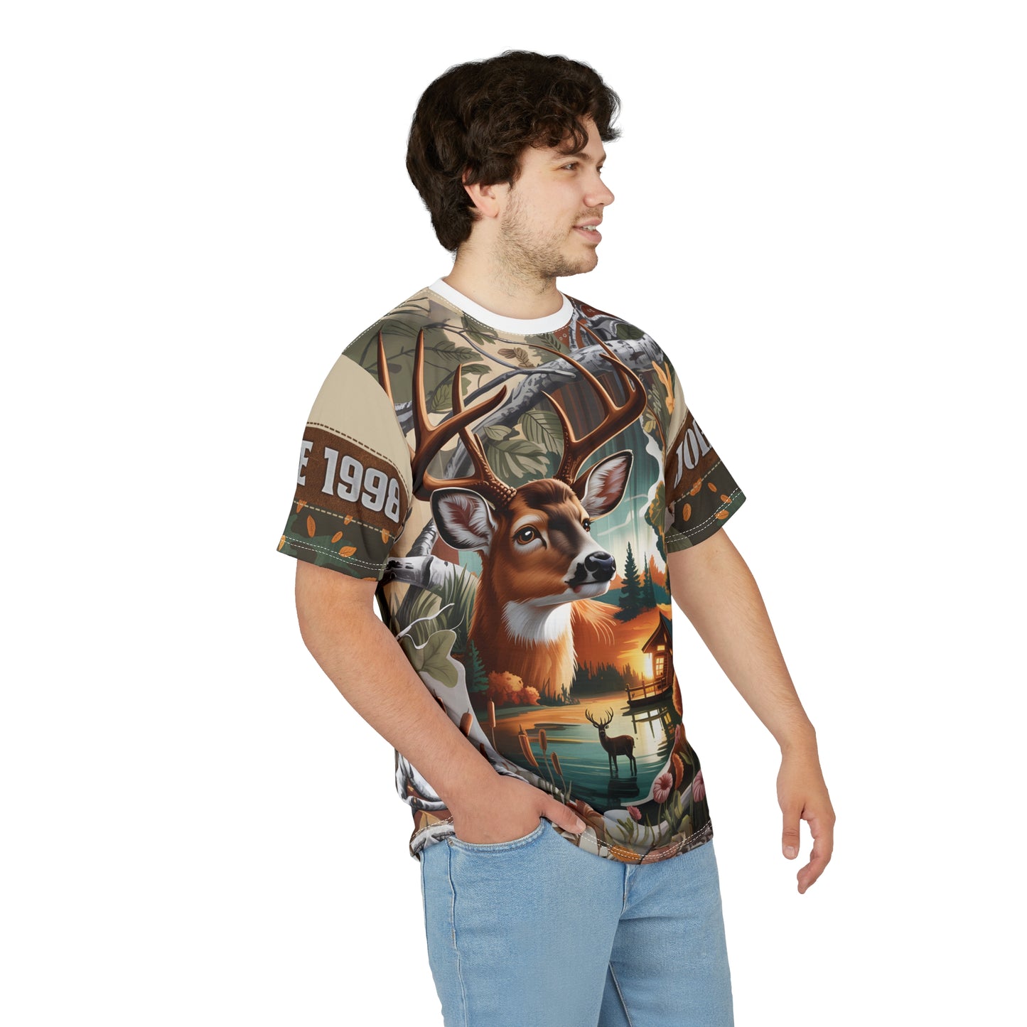 Lakeside Buck Retreat Personalized Unisex Cut & Sew Tee