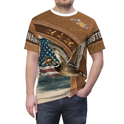 Duck Hunting Heritage Personalized Unisex Cut & Sew Tee