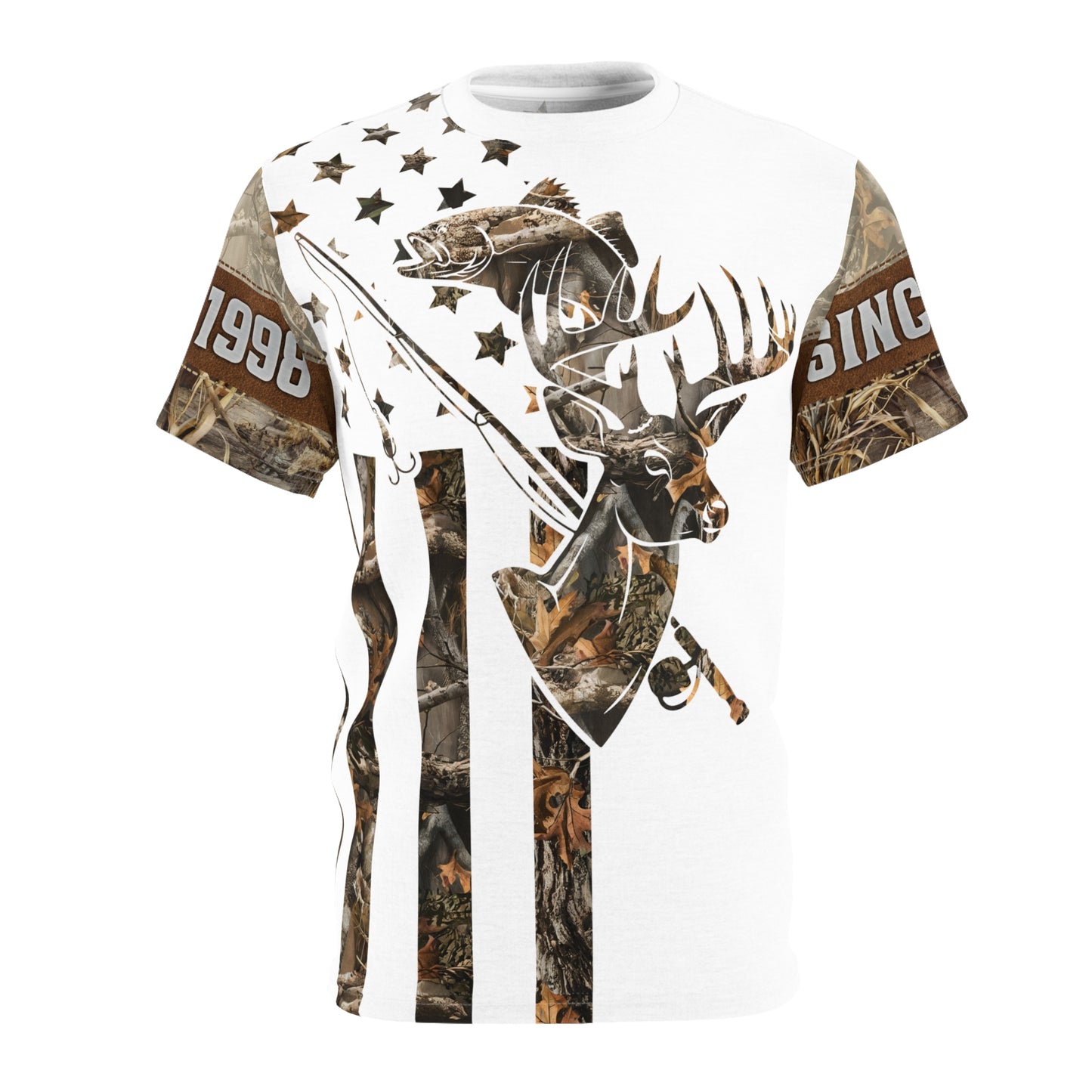 Wilderness Stars & Stripes Personalized Unisex Cut & Sew Tee