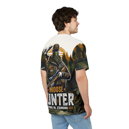 Moose Hunter Blending In Personalized Unisex Cut & Sew Tee