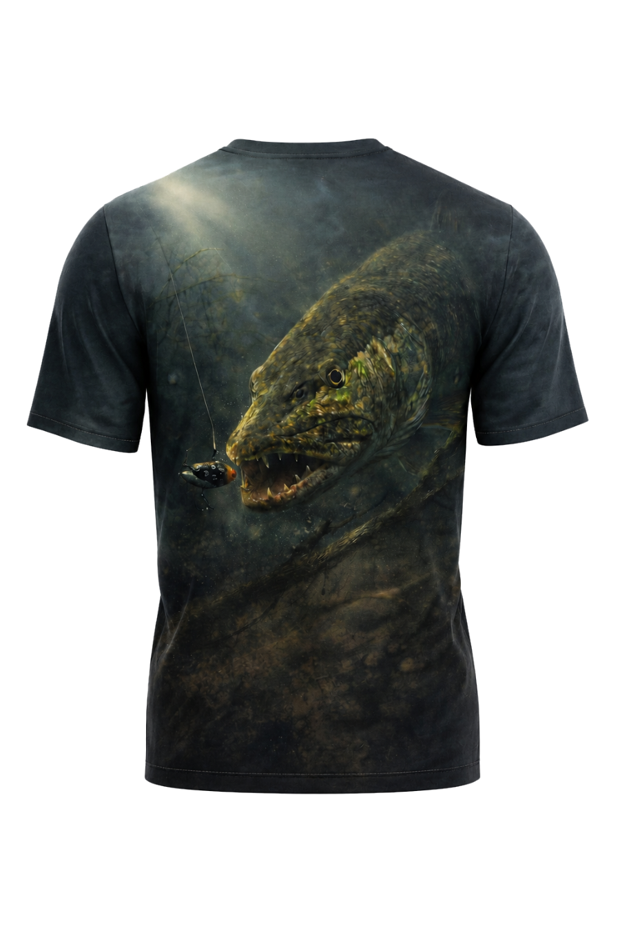 Pro Fishing Short Sleeve - Deep Stealth Pike - AOF13