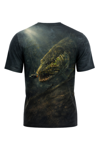 Pro Fishing Short Sleeve - Deep Stealth Pike - AOF13
