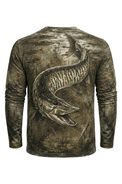 Performance Fishing Long Sleeve - Ghost Reed Musky - AOF34