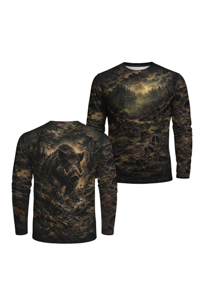 Performance Hunting Long Sleeve - Swamp Boar Fog - SF3M