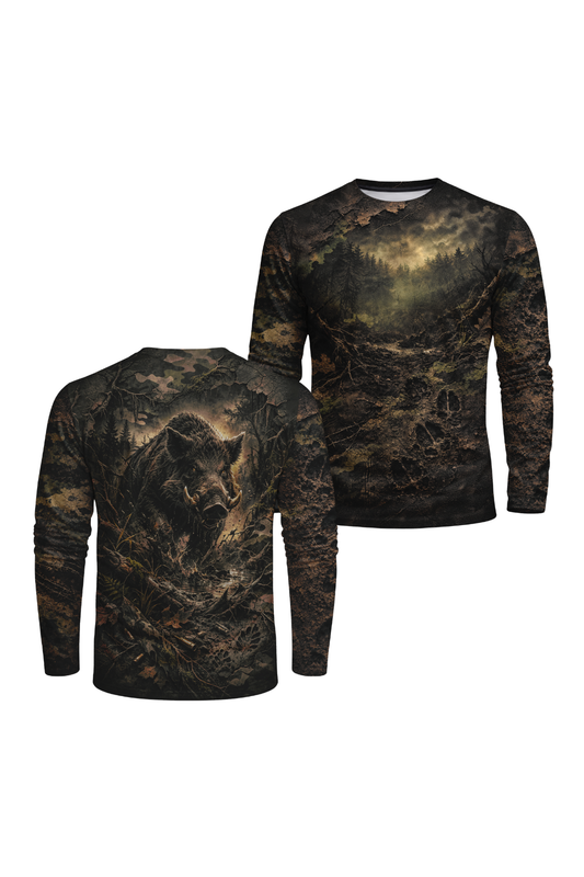 Performance Hunting Long Sleeve - Swamp Boar Fog - SF3M
