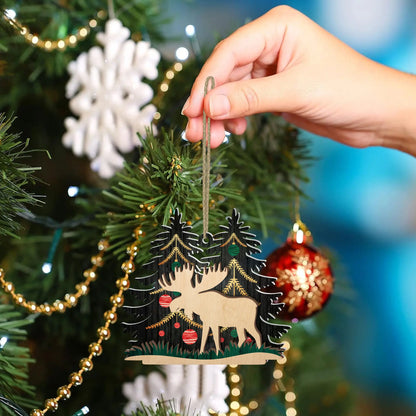 Moose Hunting Christmas Ornament - Gift for Hunters - The Deerly