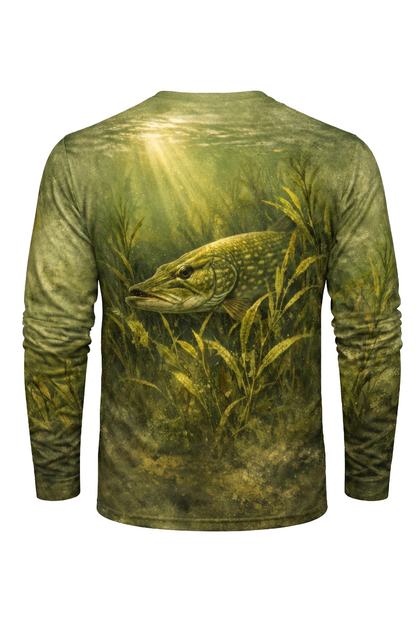 Performance Fishing Long Sleeve - Marsh Pike Ambush - TBT57
