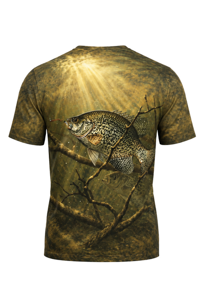 Pro Fishing Short Sleeve - Sunlit Timber Crappie - AOF14