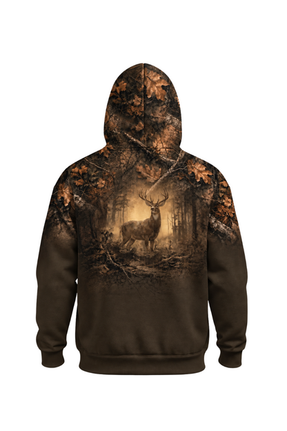 Performance Fleece-Lined Hoodie - Oak Forest Buck