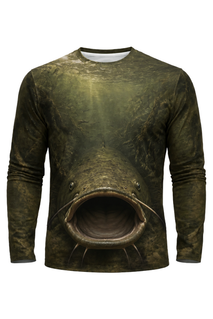 Performance Fishing Long Sleeve - Mudjaw Front Strike - AOF90