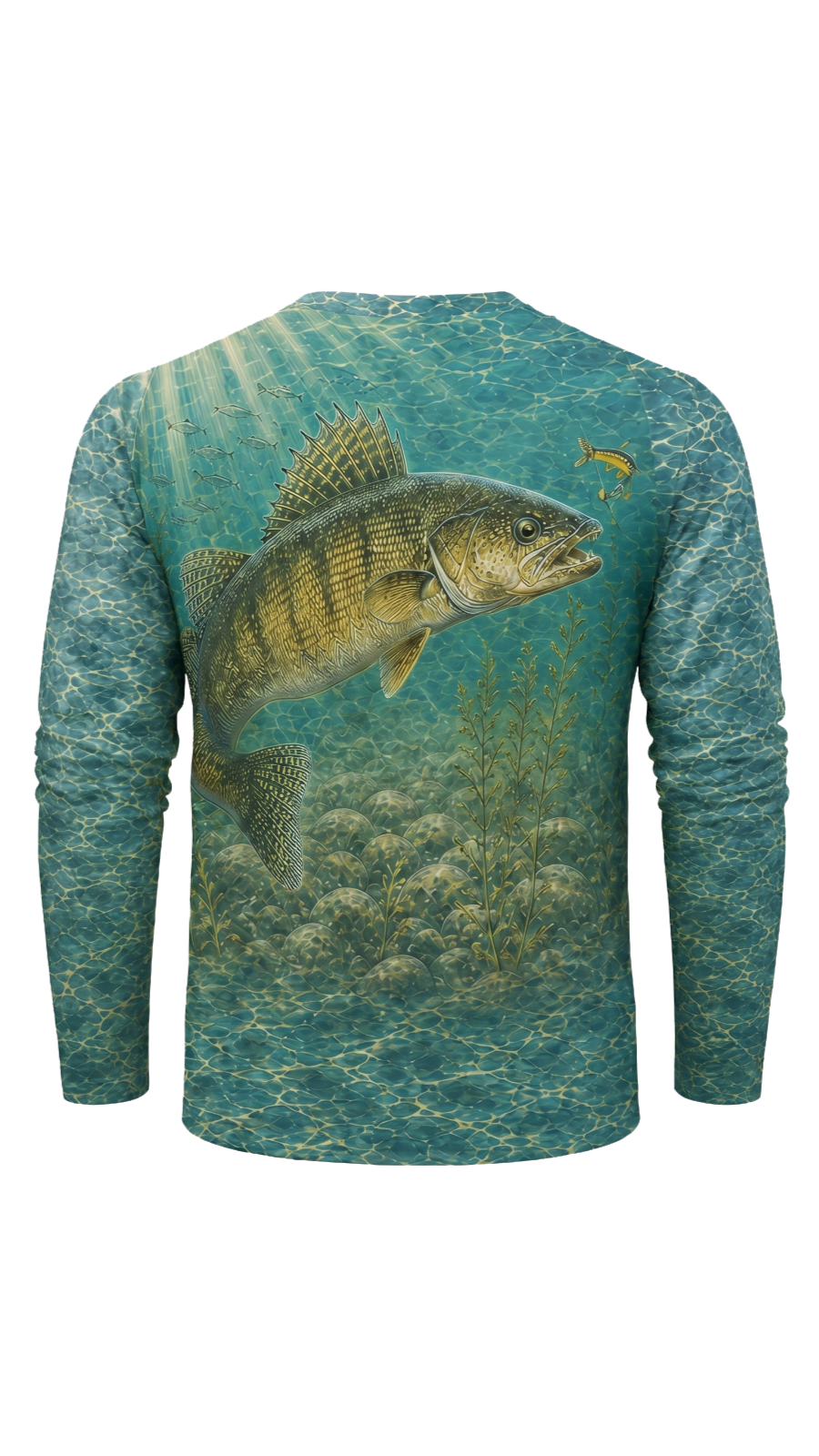 Performance Fishing Long Sleeve - Emerald Marble Eye - TBT75