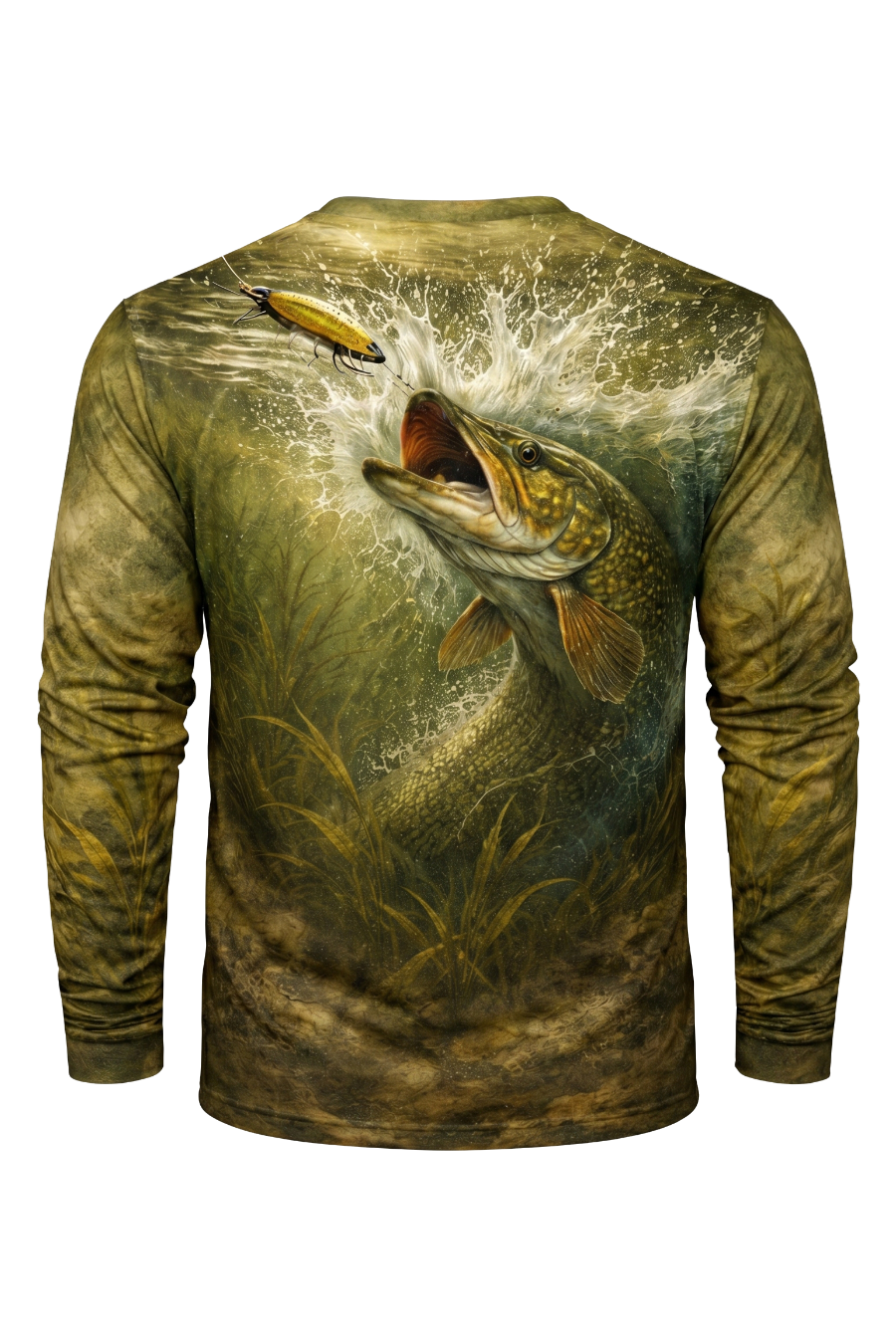 Performance Fishing Long Sleeve - Backwater Pike Strike - TBT58