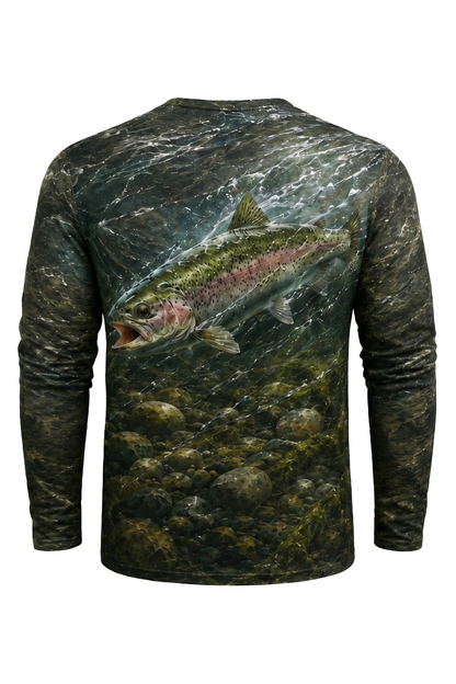Performance Fishing Long Sleeve - Raging Current Rainbow - TBT116