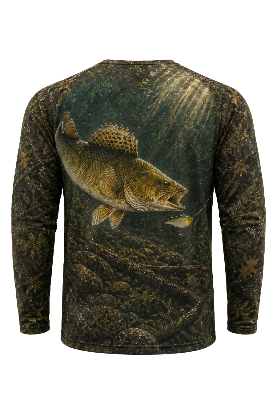 Performance Fishing Long Sleeve - Timber Walleye Hunter - TBT77