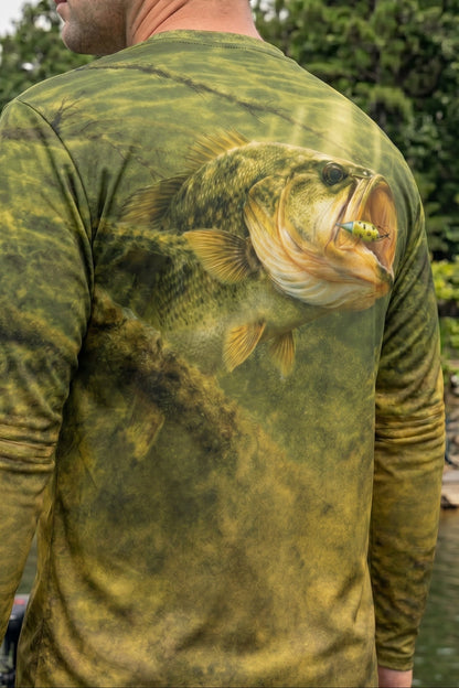 Performance Fishing Long Sleeve - Clay Bottom Bass - TBT54