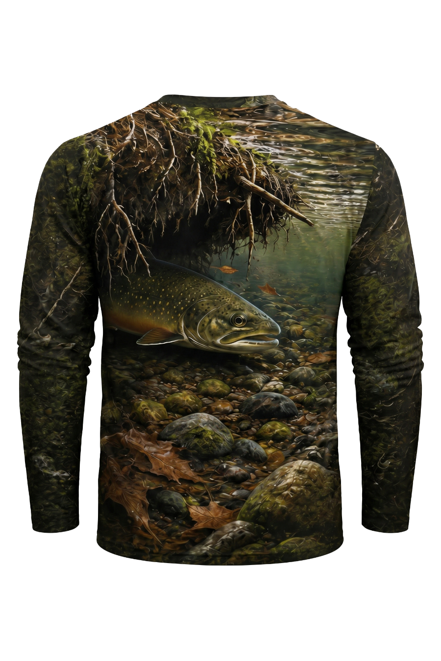 Performance Fishing Long Sleeve - River Trout Shadow - TBT109