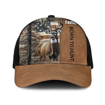 Born to Hunt – The Deerly Buck Camo Trucker Cap