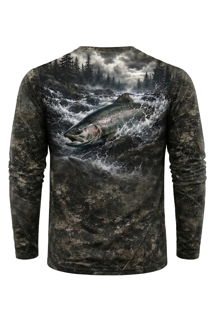 Performance Fishing Long Sleeve - River Steelhead Rush - TBT103