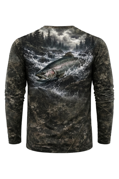 Performance Fishing Long Sleeve - River Steelhead Rush - TBT103