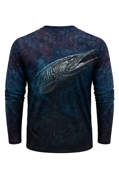 Performance Fishing Long Sleeve - Midnight Depth Muskie - TBT92