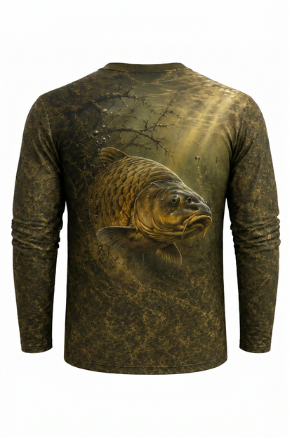Performance Fishing Long Sleeve - Swamp Mud Carp - TBT89