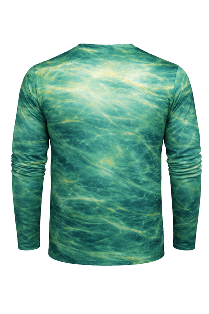 Performance Fishing Long Sleeve - Emerald Delta Bass - TBT47
