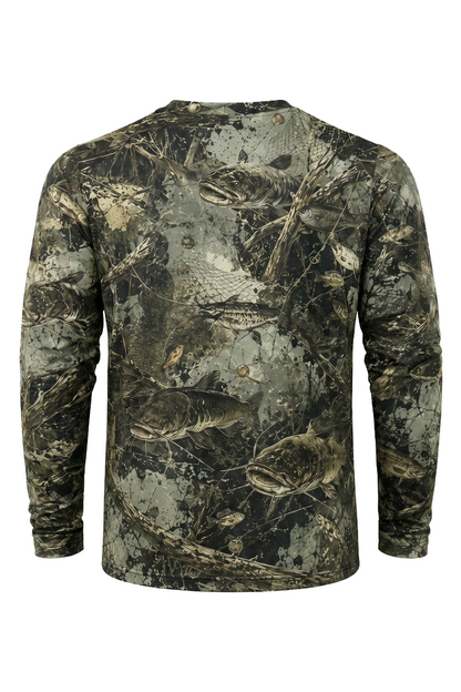 Performance Fishing Long Sleeve - Swamp Splatter Catfish - TBT125