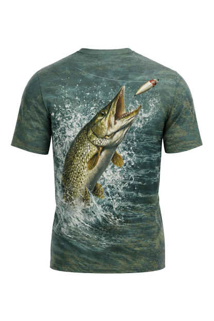 Pro Fishing Short Sleeve - Backwater Pike Ambush - AOF18