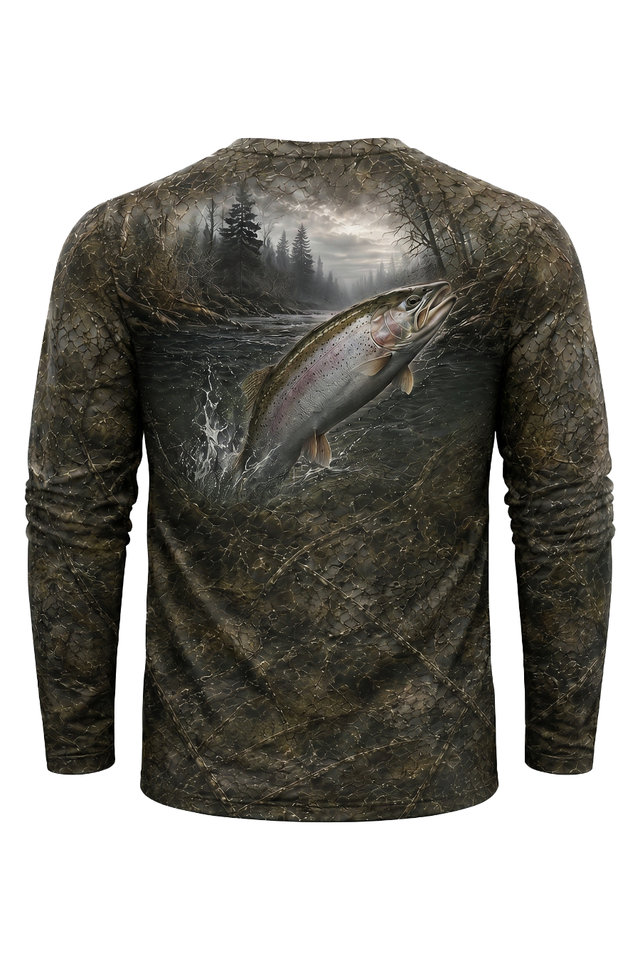 Performance Fishing Long Sleeve - Foggy River Steelhead - TBT85