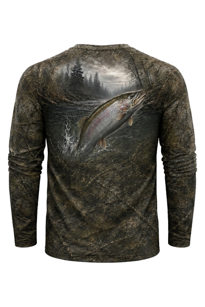 Performance Fishing Long Sleeve - Foggy River Steelhead - TBT85