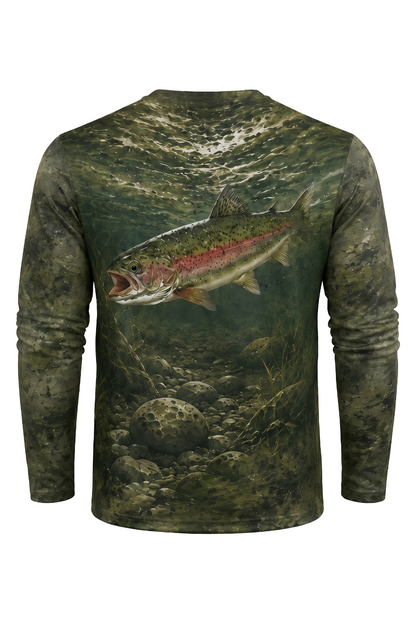 Performance Fishing Long Sleeve - Dragon Moss Rainbow - TBT117