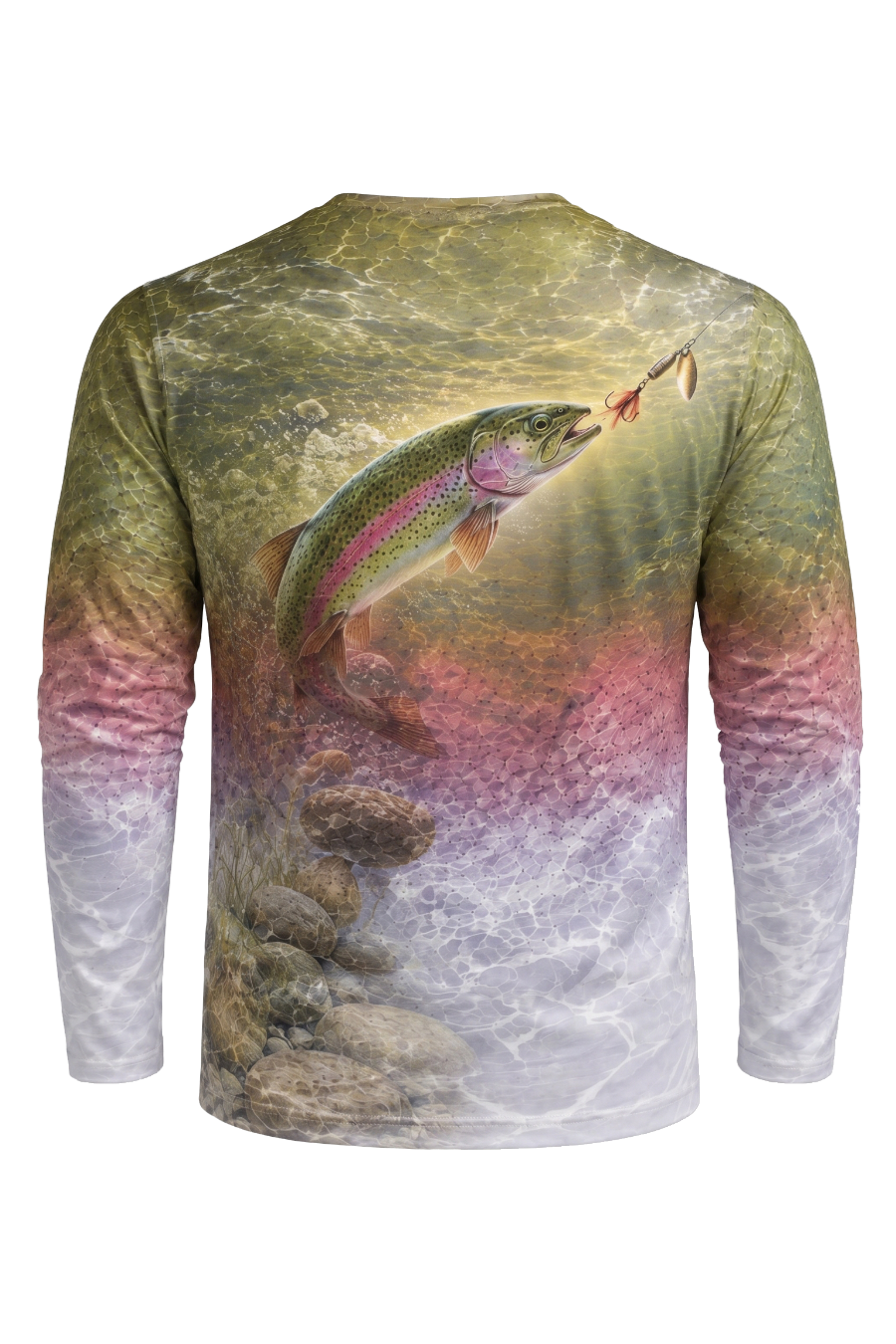 Performance Fishing Long Sleeve - Clearwater Rainbow Trout - TBT82