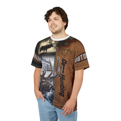 Deer Hunting Majesty Personalized Unisex Cut & Sew Tee