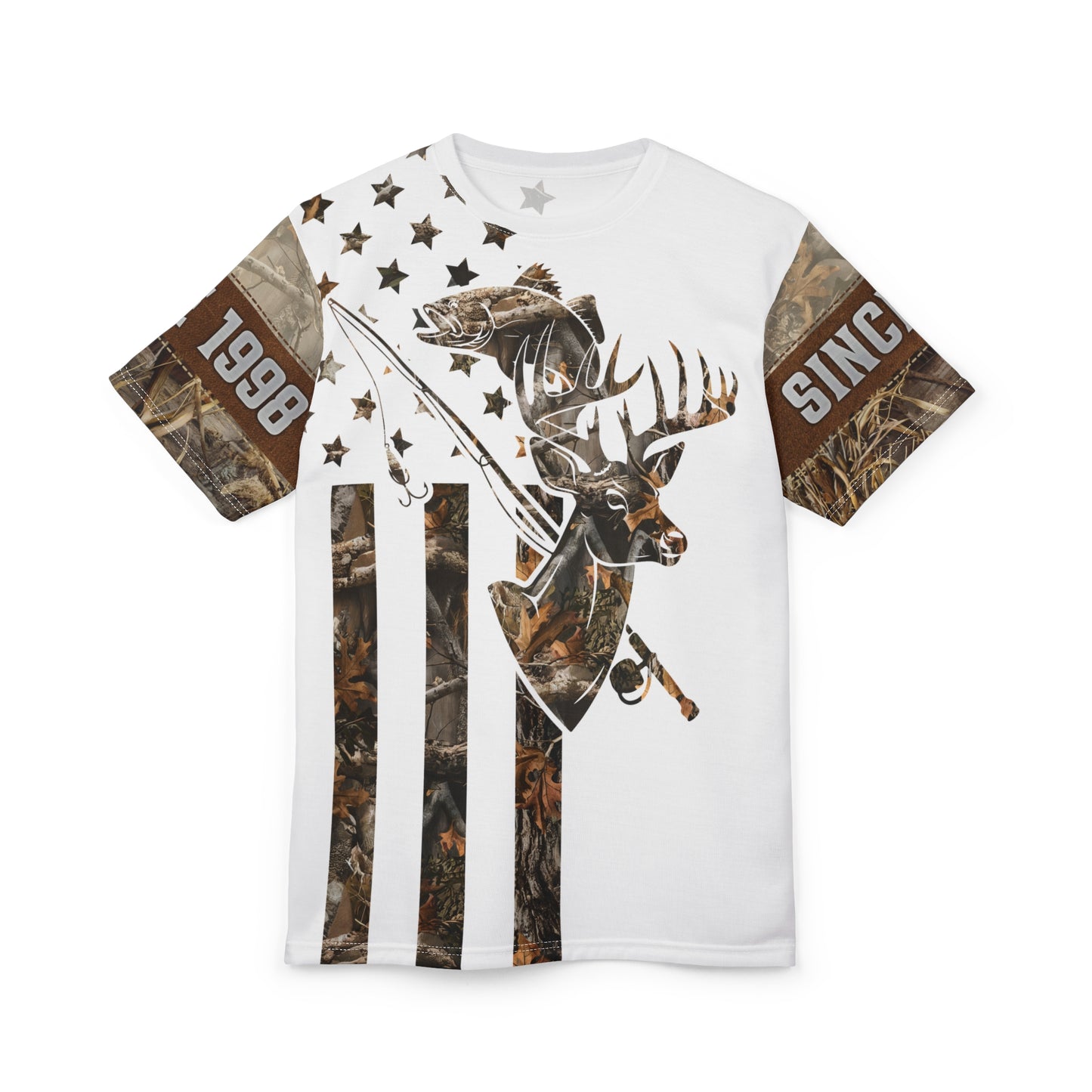 Wilderness Stars & Stripes Personalized Unisex Cut & Sew Tee