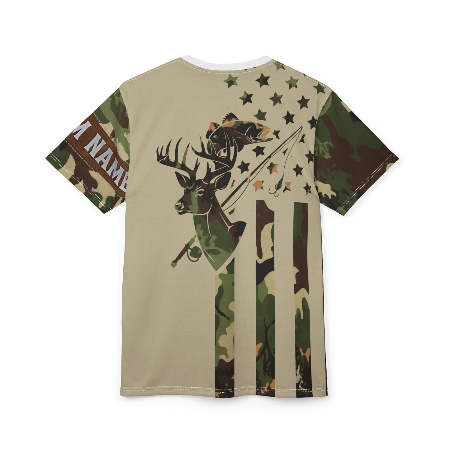 Stars & Stripes Outdoors Personalized Unisex Cut & Sew Tee
