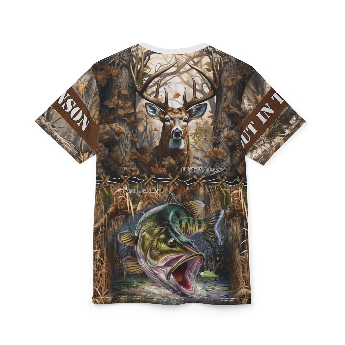 Wilderness Coordinates Personalized Unisex Cut & Sew Tee